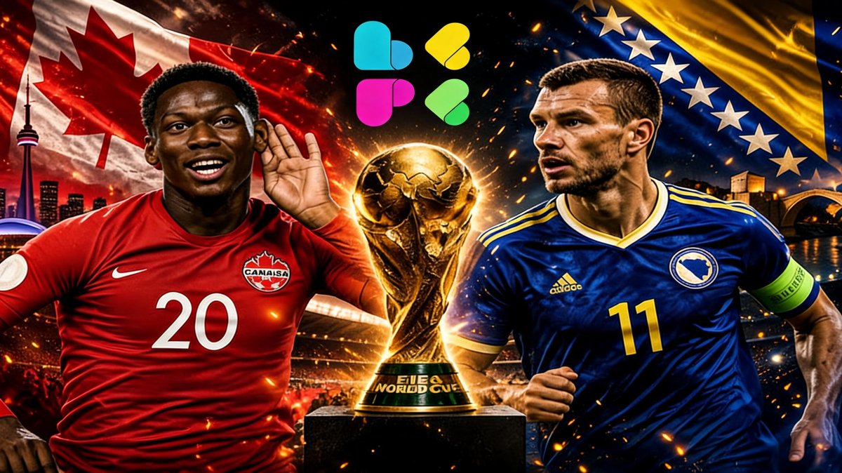 frostbyte2077's tweet photo. Today is Canada 🇨🇦 vs Bosnia and Herzegovina 🇧🇦 at the 2026 World Cup and this is the match where it will be especially interesting to predict
A home start for Canada, Bosnia's return to the big tournament and a very good chance to check who reads the game better in Beep Predict.
In my opinion, matches like this are what make football come alive: emotions, intrigue and a little bit of magic of predictions from @0xbeepit. My prediction: Canada 2-1 Bosnia and Herzegovina

https://t.co/7YgXhtNGND
