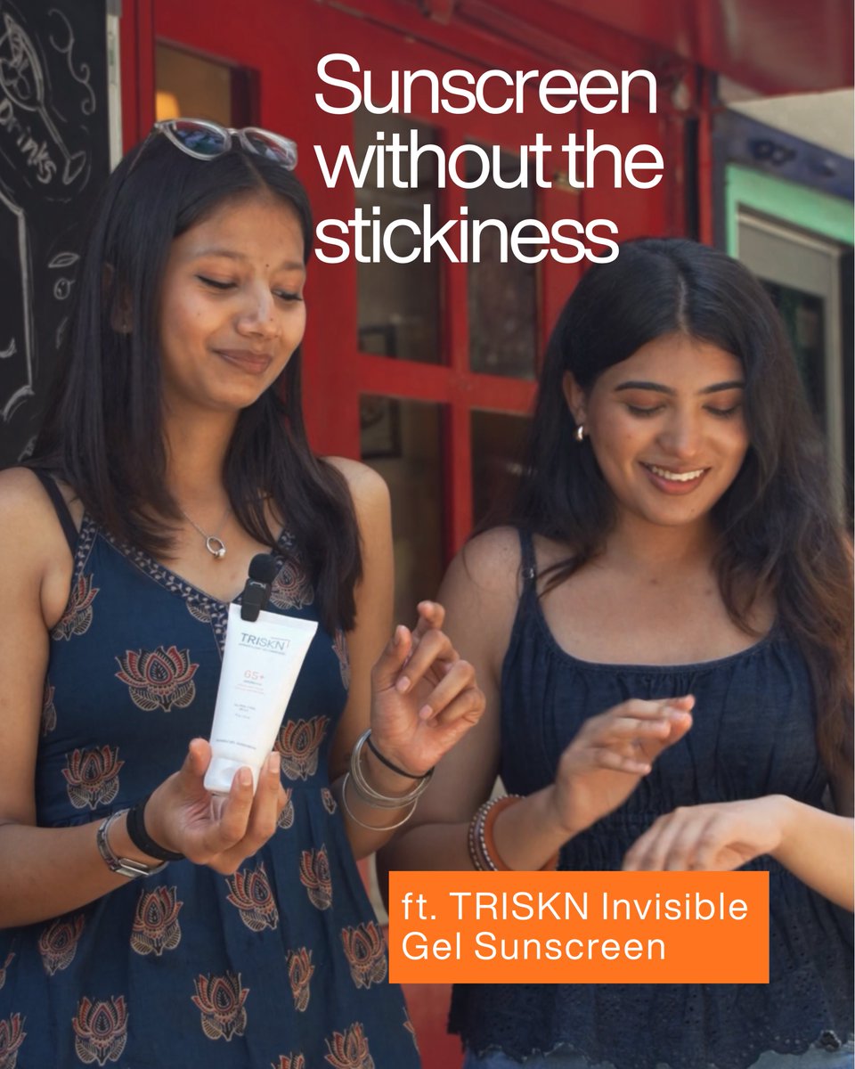 triskncare's tweet photo. Sunscreen doesn't have to feel sticky or heavy. TRISKN Invisible Gel Sunscreen is lightweight, comfortable, and made for everyday wear. #sunscreen #TRISKN #skincare #explore https://t.co/nzFidtfI6n