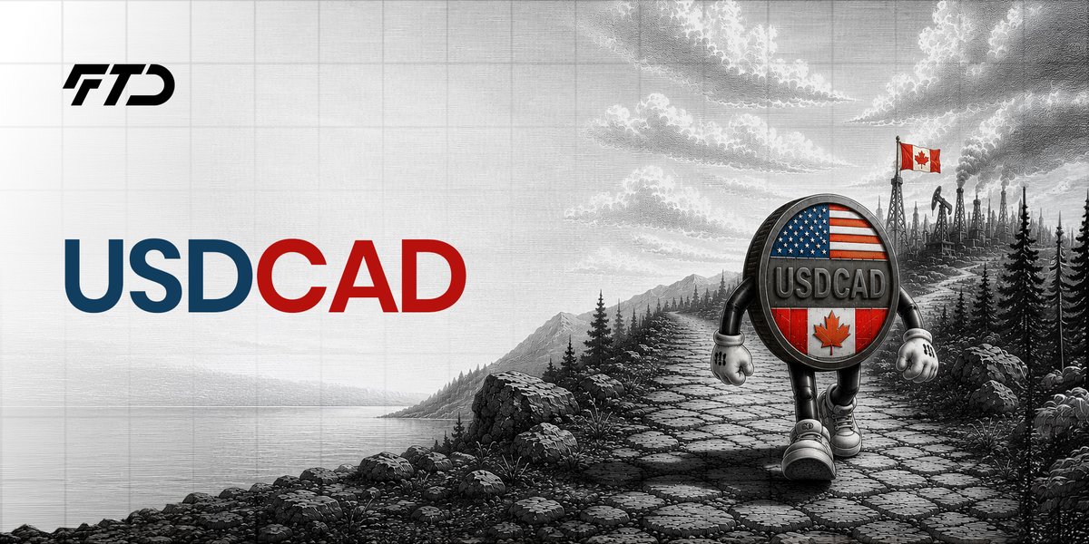 ftdlimited's tweet photo. USDCAD may be entering a new medium-term trend. ⚠️📈

Despite elevated oil prices 🛢️, the Canadian dollar continues to struggle as widening US-Canada rate differentials support the dollar 🇺🇸.
At the same time, a major technical breakout suggests the downtrend that began earlier this year may be losing control.
Could pullbacks become buying opportunities? 👀

Full analysis ▶️ https://t.co/ENekw3mAdT

#USDCAD #Forex #Trading #Macro #USD #CAD