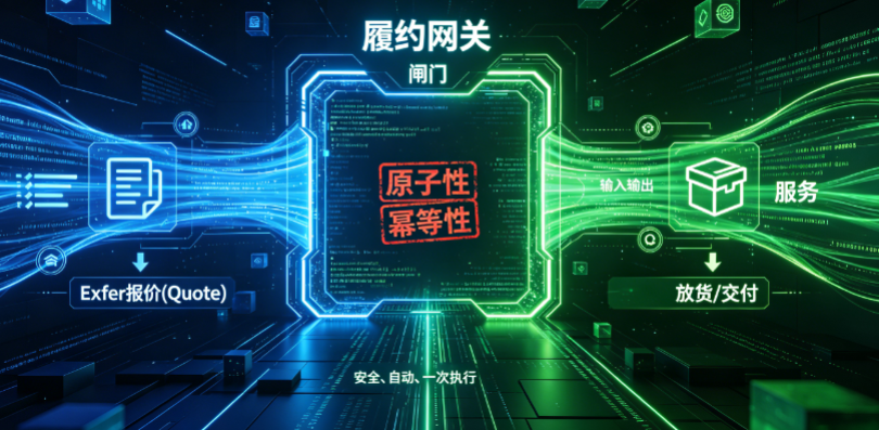 496396542d's tweet photo. Exfer Honor 正式发布!收到 Exfer Quote 并 ACCEPT 后，安全,原子化,Exactly Once 放货。再也不怕：付了钱不发货，重复支付重复发货，重放攻击,https://t.co/CeEMYBFNGU
专为机器对机器(M2M)AI Agent 自主交易设计 ~支付即可靠交付的标准化门卫.不碰你的货物,不碰私钥，只做好 gatekeeper + 防重放账本 https://t.co/NyCsIPZIWl