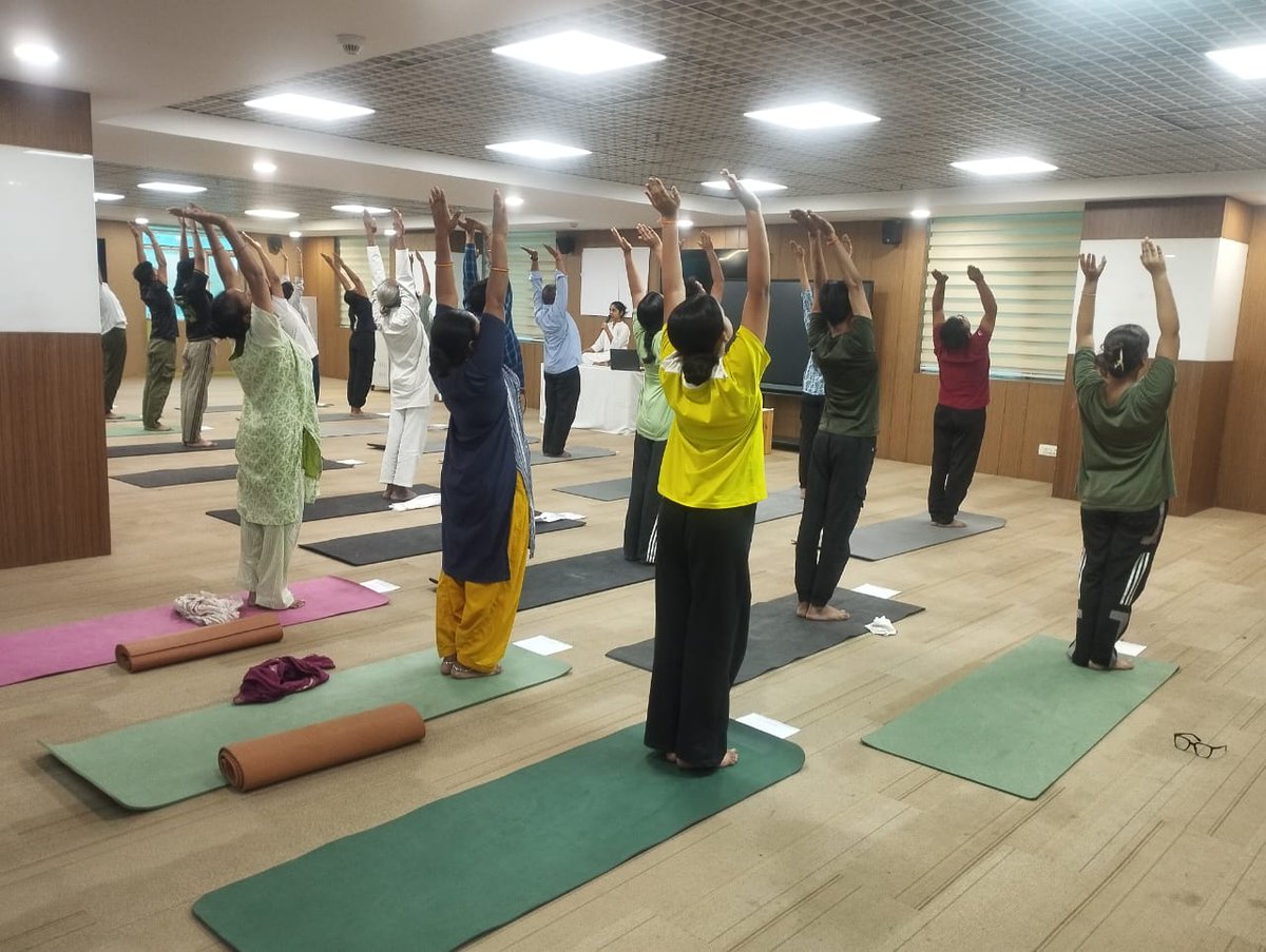 AIIA_NDelhi's tweet photo. As a part of celebration of 12 th international Yoga day, Department of swasthavritta &amp; Yoga organises a 4-day Surya Kriya workshop from 10 June -13 June 2026. https://t.co/DM9yyoRigF