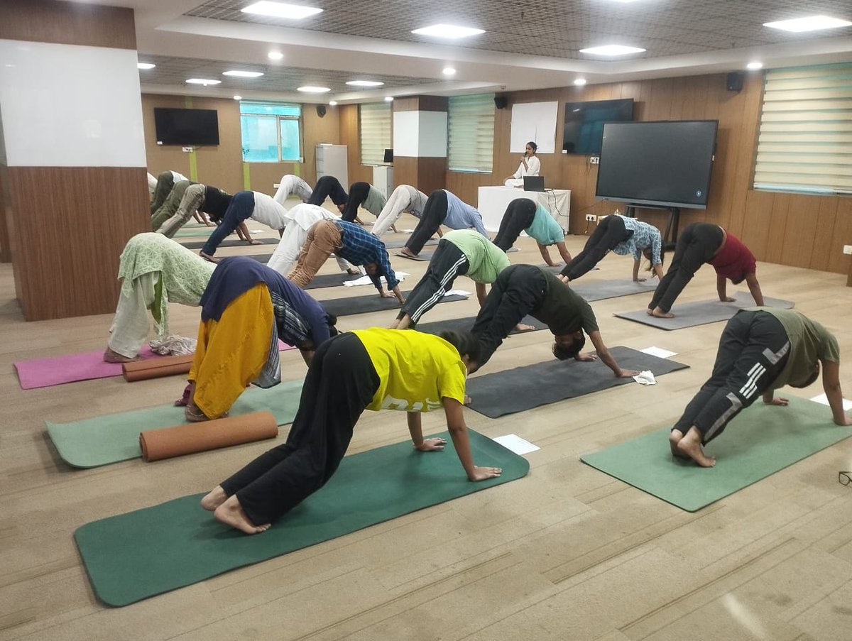 AIIA_NDelhi's tweet photo. As a part of celebration of 12 th international Yoga day, Department of swasthavritta &amp; Yoga organises a 4-day Surya Kriya workshop from 10 June -13 June 2026. https://t.co/DM9yyoRigF