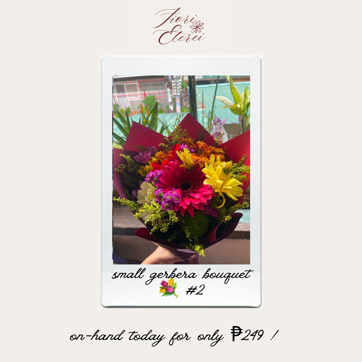 wantedkitkat's tweet photo. WTS LFB SMALL BOUQUET ON-HAND RUSHHHH ‼️ 
₱200 na lang each

paubos lang po kaysa masayangggg💌🤍
#flowersph #bouquet https://t.co/r4FRtL49Qx