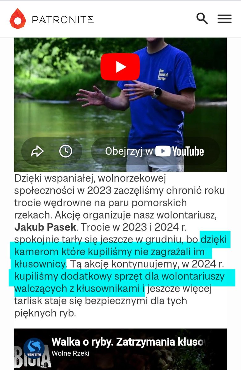 ZimnaMagda's tweet photo. @WolneRzeki Sami piszecie o filmach. A także o opracowaniach, kamerach i sprzęcie do walki z kłusownikami. 
Mnie np. interesują "różnorodne działania na rzecz rzek". 
Jaki to % z tych prawie 400 tys. zł? 
Co to za działania? Drewniana zastawka za 1 tys. zł? Ile policzyliście sobie za robotę? https://t.co/IpqgEeSw8c