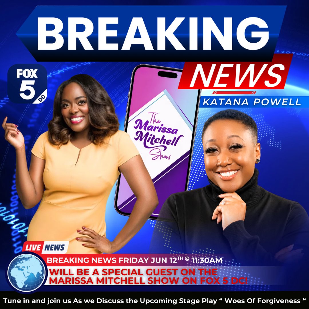 ismarriednah_22's tweet photo. Catch us LIVE at 11:30a with @MarissaMFOX5 as we discuss the Woes Of Forgiveness Stage Play!
#woesofforgivness #fox5dc #mmshow #stageplay #livetheatre #dmvtheatre https://t.co/iTHgnqFLXO