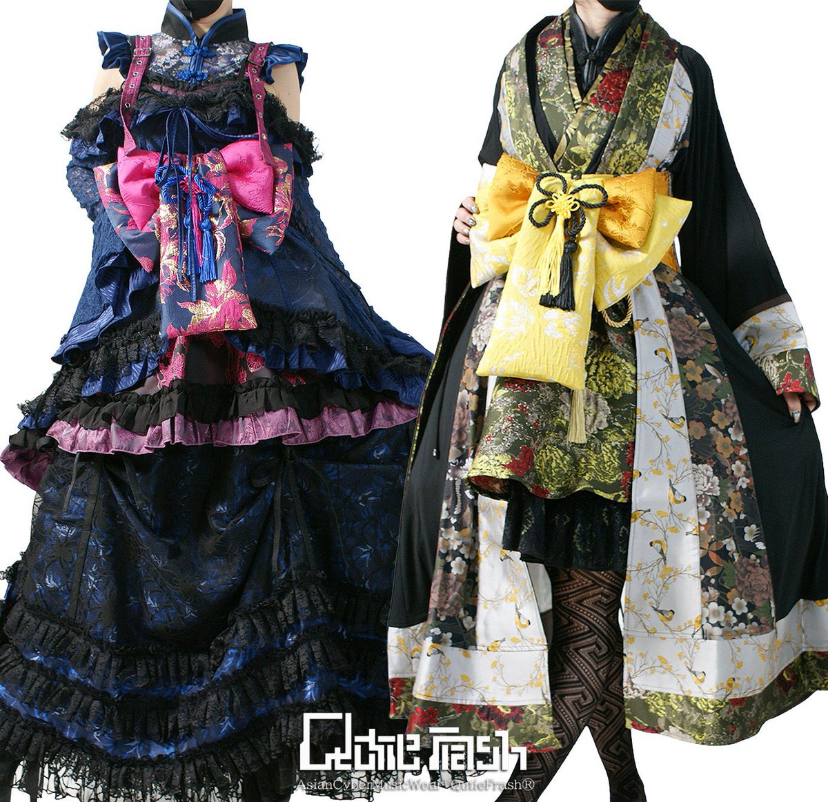🐉Qutie Frash新作入荷🐉 花魁帯コルセット⭐️赤・ピンク・青