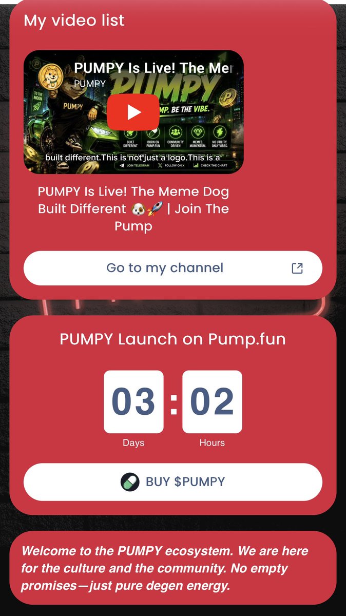 PUMPY tweet media