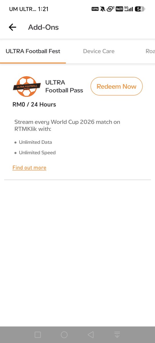 Ugeshinfotech's tweet photo. U Mobile Offers Free World Cup 2026 Streaming Pass( work with RTMKlik) 

How to redeem 
Login U Mobile App - 
Tekan Adds On>>Ultra football pass>> Redeem

Can check full details on u-mobile Web site 👇👇
https://t.co/wVYP2yjOfQ https://t.co/QV3u6cWqoU