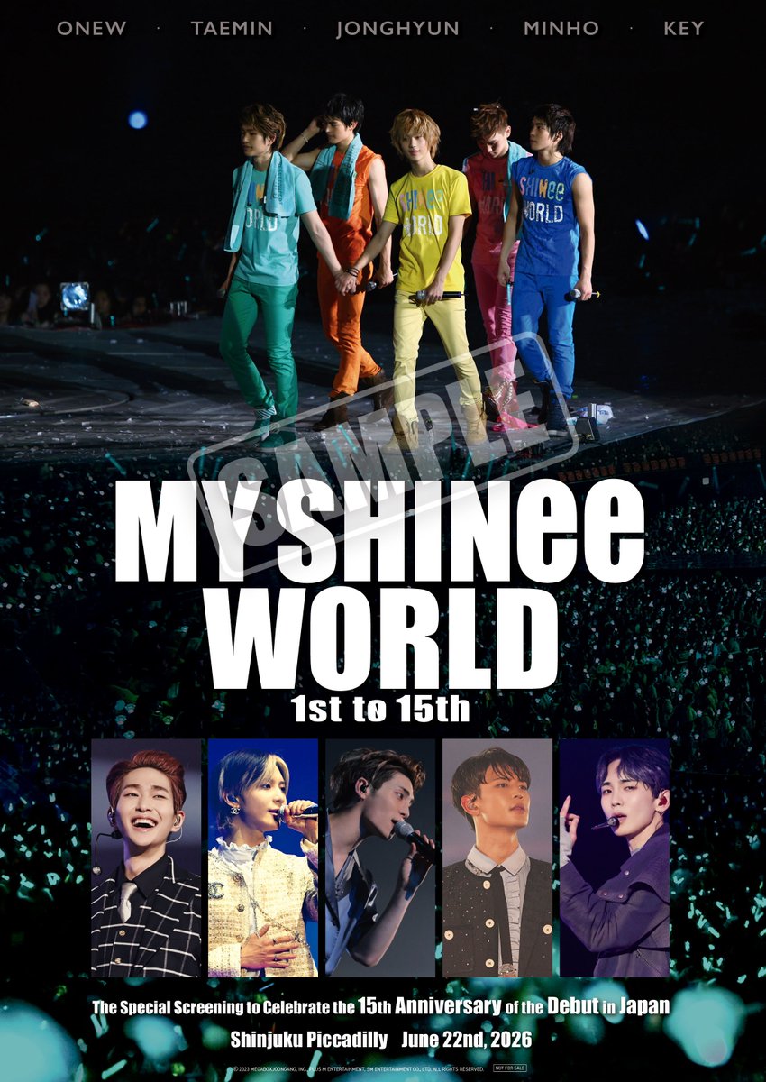 MY_SHINee_WORLD's tweet photo. ＼📣6/22応援上映限定📣／

ご来場者全員に“メモリアル大判カード(B5サイズ)”の配布が決定👏
日付＆劇場名入りの特別仕様✨
この日この会場でしか手に入らない記念アイテム☺︎

チケット絶賛発売中！
一緒に盛り上がりましょう💎

イベント詳細コチラ⬇︎
https://t.co/2yVb3EWMNd
#MY_SHINee_WORLD https://t.co/gaEUnXaXZ3