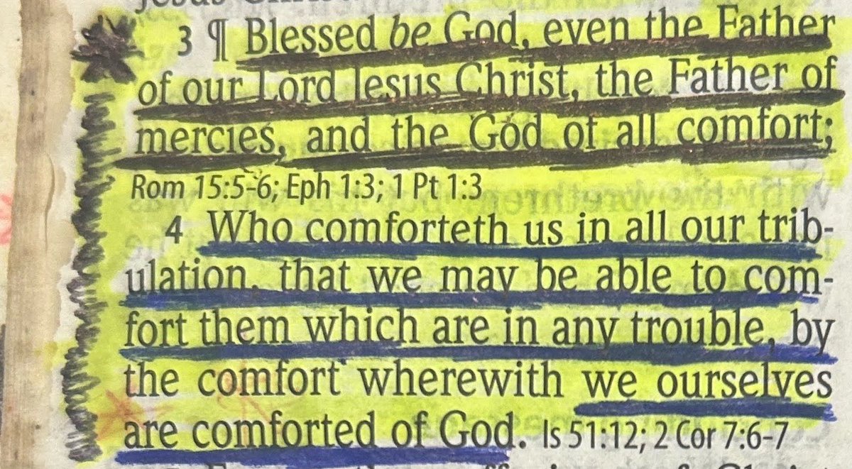 forward997's tweet photo. 2 CORINTHIANS 1: 3-4
“Who comforteth us in all our
tribulations”
🙏🏽🙏🏽🙏🏽 https://t.co/V7T2JjCWQ4