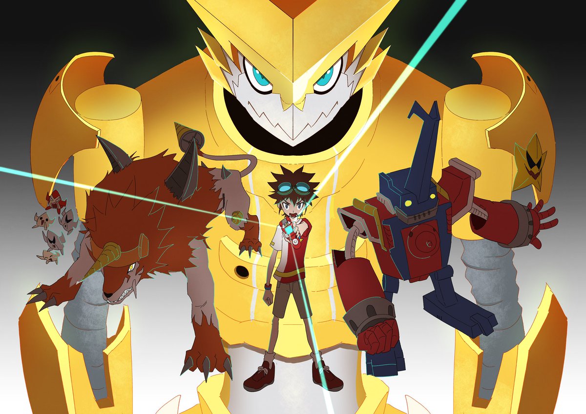 Gunim8ed's tweet photo. We Are Xross Heart!
 #デジモン #Digimon https://t.co/APqysks1G9