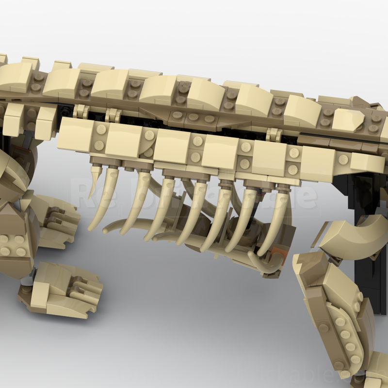 Rebrickable's tweet photo. Turn your Dinosaur Fossils: Tyrannosaurus Rex into the Deinosuchus fossil by MustacheMeneer #MOC-265340 #lego #rebrickable #legomoc #alternatebuild https://t.co/cBDOZTeTXf