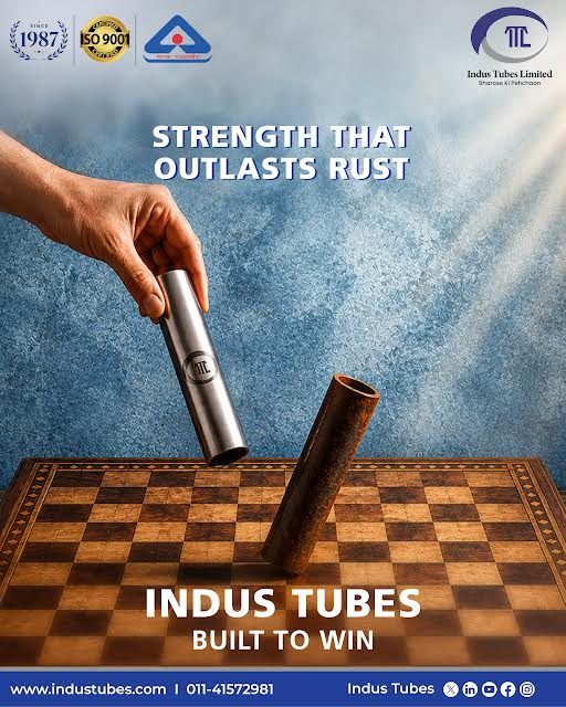 industubesltd's tweet photo. Rust Fades. Strength Endures.
Indus Tubes – engineered for durability, built for champions.
Visit to know more: https://t.co/I4xPmVot0L
Or call us: 011-41572981
#IndusTubes #SteelTubes #BuiltToWin #CorrosionResistant #QualityEngineering #IndustrialExcellence https://t.co/5xVkaqPHra
