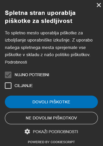 ChorozonX's tweet photo. Tvl na starý kolena zjistím, že Slovinci nemají na webech cookies, ale piškotky 😂 https://t.co/baOTjzYlfx