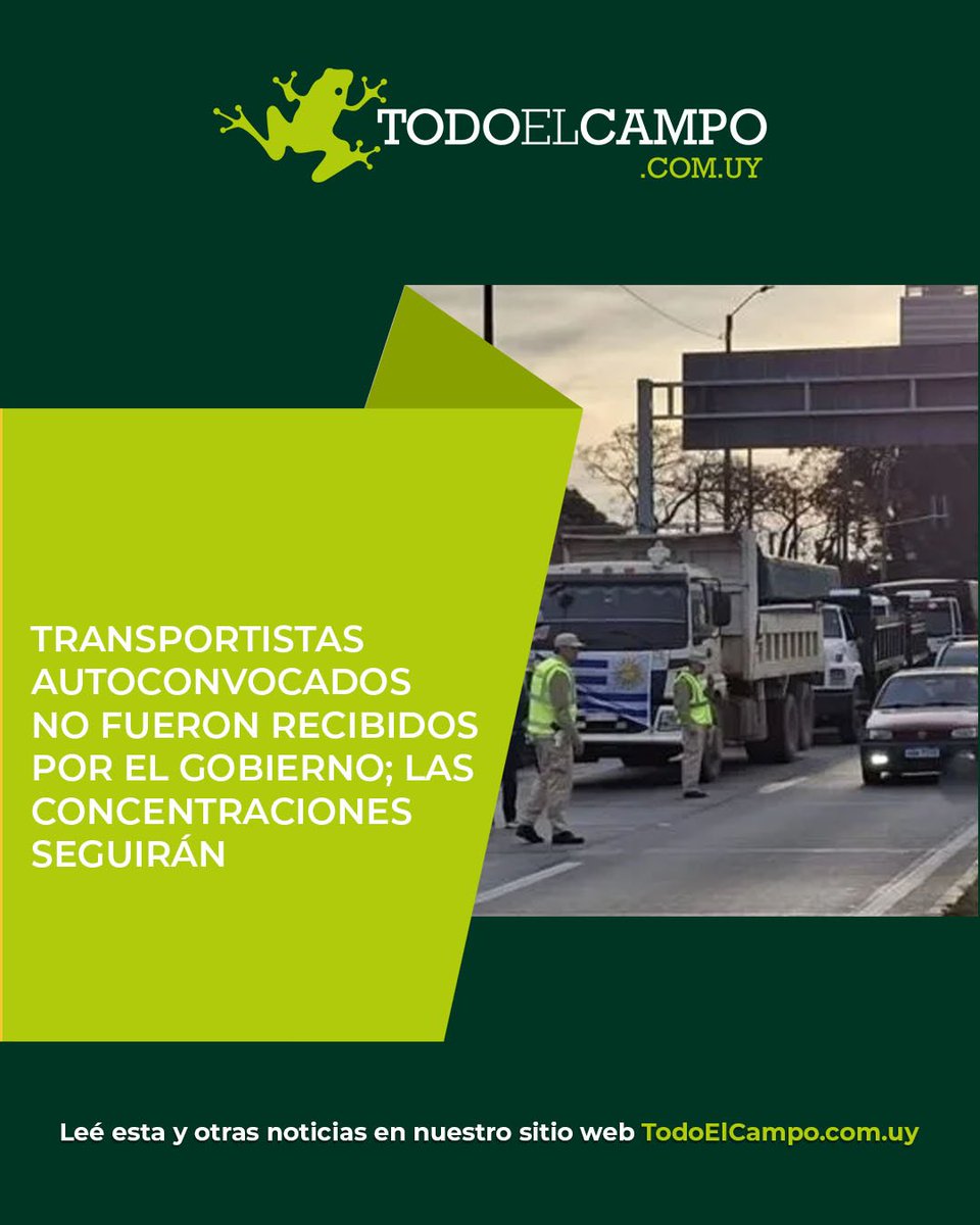 TodoElCampo_UY's tweet photo. Son “autoconvocados” porque no los representa ninguna organización gremial, sindical ni política, y no están dispuestos a ceder en su reclamo principal: que la guía no se aplique.

Artículo: https://t.co/qW9ez0G8sQ https://t.co/2mbv4EHNf2