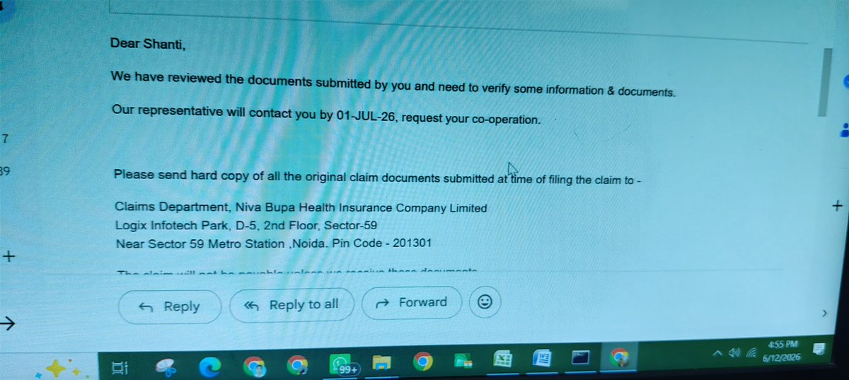 teamdrprashant's tweet photo. @NivaBupaSupport This is the mail that they are sending to me after submitting everything online 3-4 times. Now they want me to pay courier charges and get harrassed again.. so that I give up . I want this to bring into the knowledge @IndianGov if they can take some strick action on this company https://t.co/ByFfEcvC9i