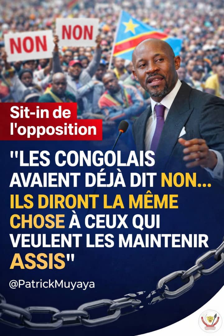 kamba82's tweet photo. « Les Congolais ont déjà prouvé à plusieurs reprises qu’aucune force ne peut confisquer leur souveraineté. Lorsque le peuple se lève pour défendre ses droits et son avenir, sa voix finit toujours par triompher. Le débat démocratique appartient aux citoyens, et c’est à eux seuls de décider de la direction de leur pays. 🇨🇩 » @PatrickMuyaya Katembwe 

#BendeleEkweyaTe #CongolaTelema