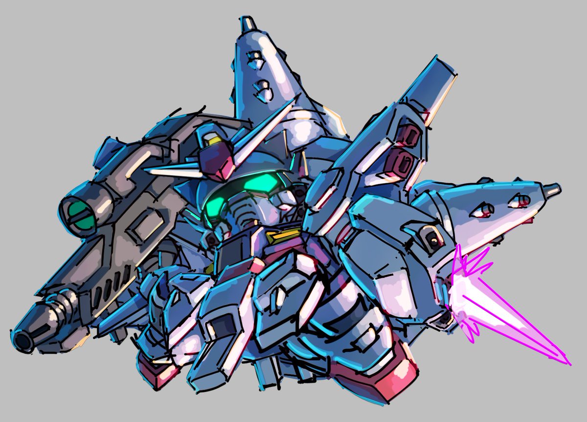 nica_red08's tweet photo. 敵メカ大戦、まずは4体ラフが描けました！
見事に近接武器主体のチョイスとポーズ。 https://t.co/f78tEX6Kcr