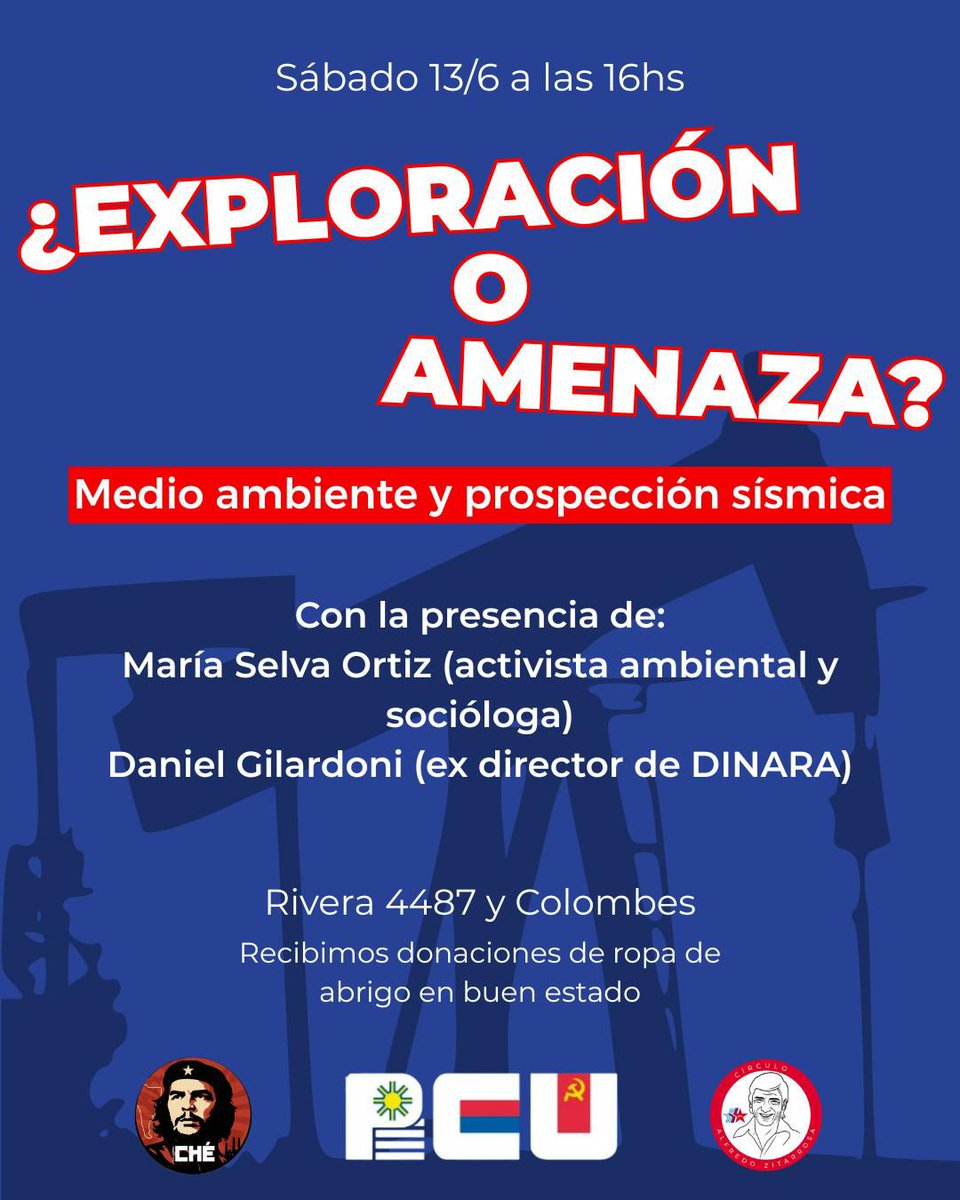coordinadora_l's tweet photo. La prospección sísmica y la exploración petrolera en el mar uruguayo abren un debate que nos interpela a todos. 
¿Cuáles son sus posibles impactos sobre los ecosistemas marinos? ¿Quiénes obtienen los beneficios y quiénes cargan con los riesgos? ¿Qué consecuencias tiene para (+) https://t.co/LVOPyaOtdQ