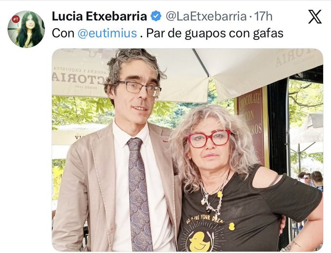 Mortimer_Fu's tweet photo. Lucía, creo que deberías ir a la óptica para que te graduen la vista. 
Con esas gafas no ves bien. https://t.co/4v5K4F2jZM