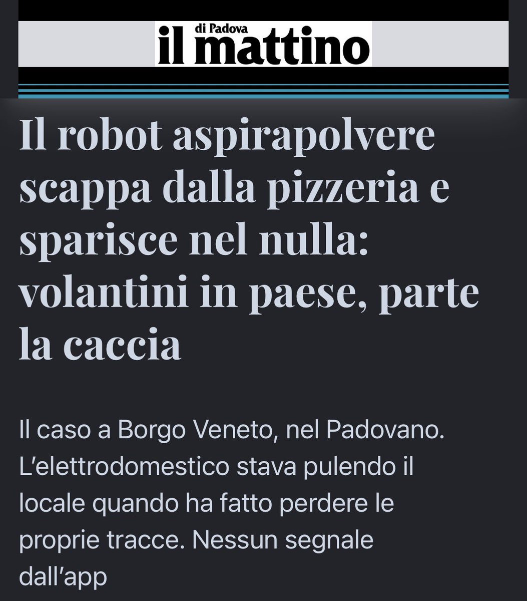 corrini's tweet photo. Skynet inizia da Padova. 🤖 https://t.co/wbGp7FpxEb