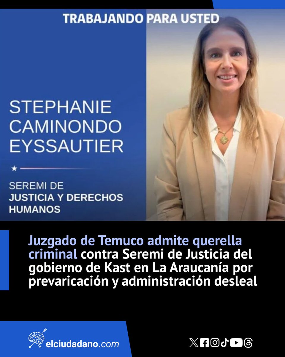 El_Ciudadano's tweet photo. En el caso también está involucrado el exgobernador Luciano Rivas. "La denuncia expone que se manipularon los procesos de selección para favorecer a círculos de amigos y familiares de las autoridades, e incluso se alteraron las bases del concurso para admitir a 412 postulaciones que no cumplían con los requisitos legales", aseguró el gobernador regional de La Araucanía, René Saffirio.

¿Y tú, qué opinas? ¡Te leemos en los comentarios!

Lee la nota completa en el link 🔗https://t.co/3w8Tiw5Jpe