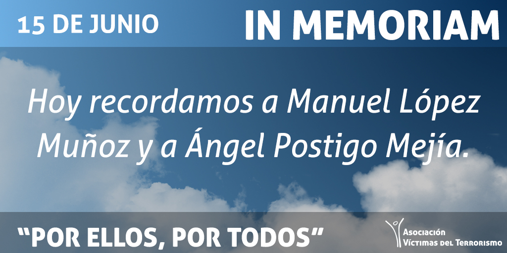 _AVT_'s tweet photo. Hoy recordamos a todas y cada una de las víctimas del terrorismo. "Por ellos, por todos". https://t.co/pfpJHCcArc