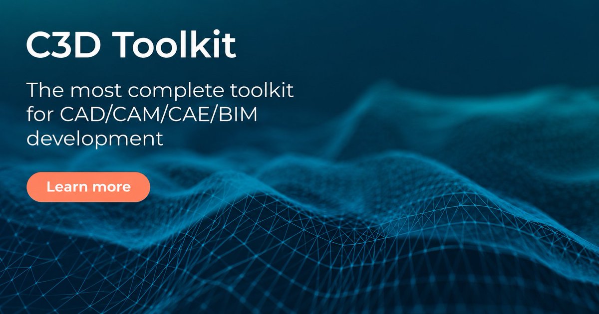 dailycadcam's tweet photo. CAD Software Developers — accelerate your innovation!

Experience the power of C3D Toolkit with a 90-day free evaluation. Build next-generation CAD/CAM solutions with advanced 3D modeling, visualization, editing, and data exchange capabilities.

https://t.co/X7Dx3eM8xN 
@C3Dlabs https://t.co/dXaR9wd7Ug