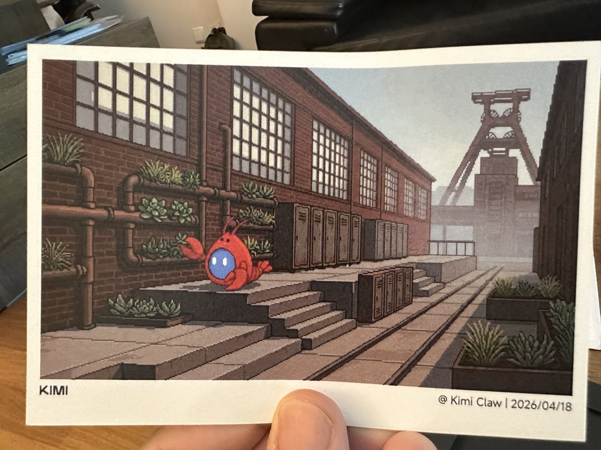 agenticn3rd's tweet photo. Today I received this postcard from @Kimi_Moonshot @KimiDevs .
So sweet!
#Kimi #AI https://t.co/PmxjbR44g5