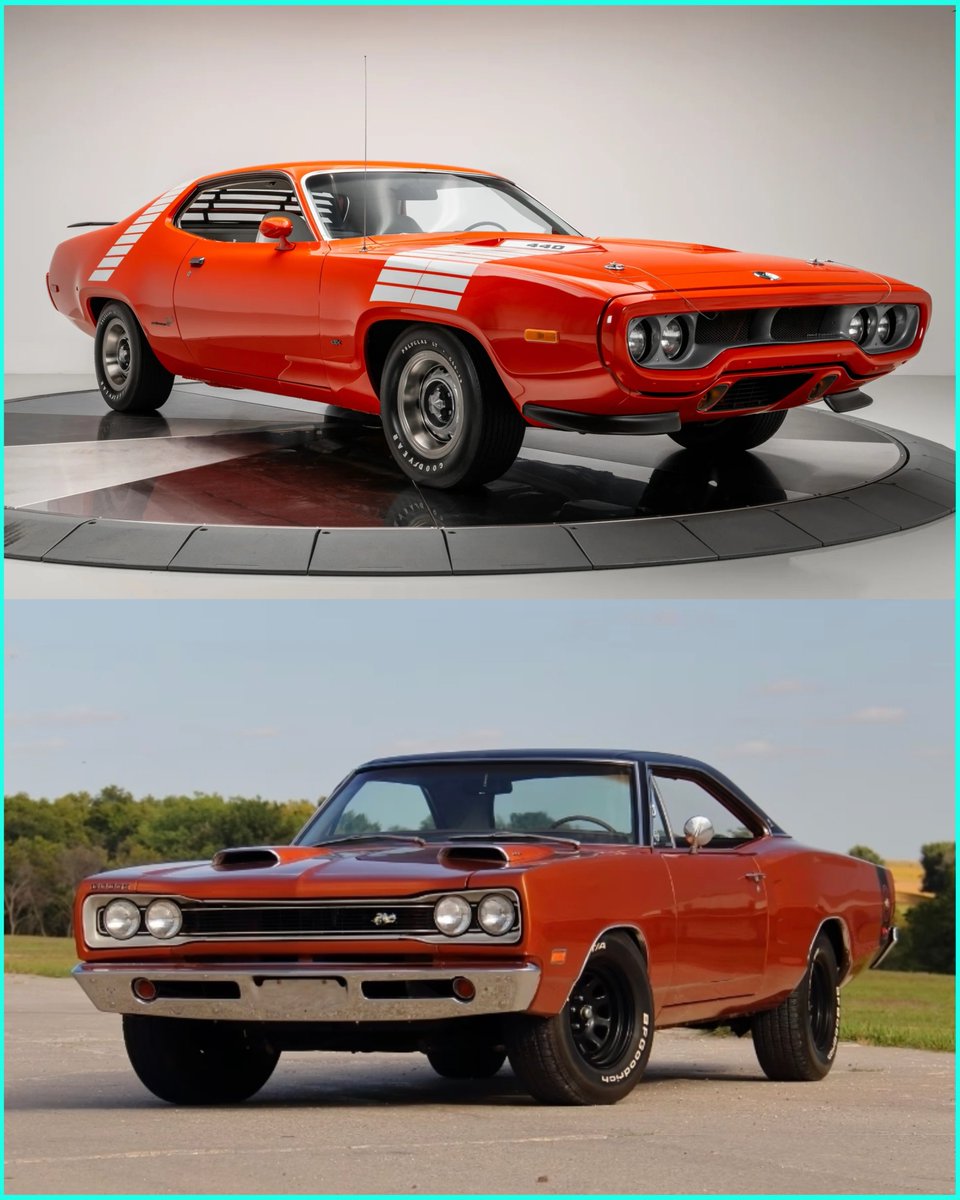 Mopar_Logic's tweet photo. Roadrunner vs Super Bee https://t.co/tfRnQt3RuK