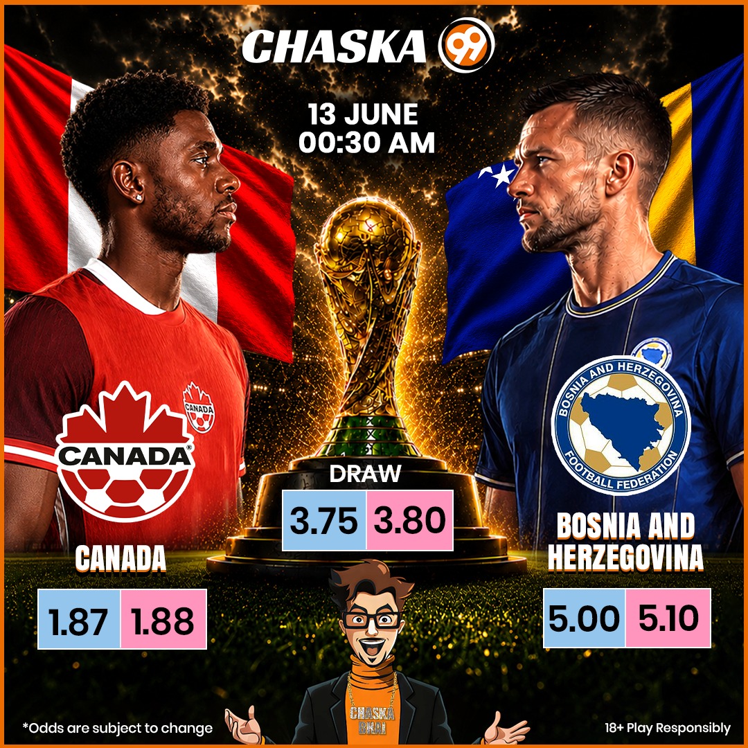Chaska99_Global's tweet photo. Get ready for a high-voltage clash under the lights!⚡

Who will dominate the field tonight?🌟

Don’t miss the action!🔥 

Bet Now - https://t.co/PVS3n2DqRX

#CanadaVsBosnia #FootballFever #MatchDay #SoccerShowdown #LiveFootball #SportsAction https://t.co/NCq0A0Am3t