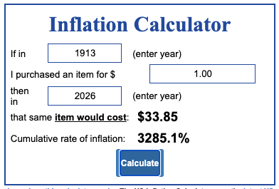 1DollarSol's tweet photo. > 1913: $1

> 2025: $32.72

> 2026: $33.85

now you understand why our goal is $1 to $1... *AND BEYOND*

the target increases daily, forever
