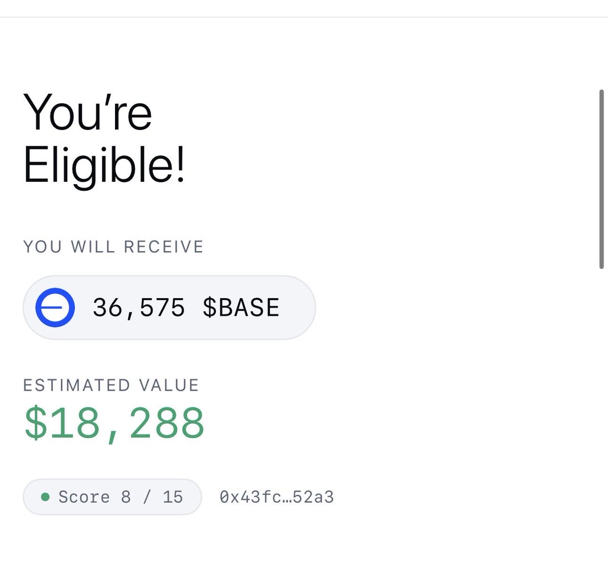 itMolka's tweet photo. Check your $BASE allocation. 

It’s not official just made for fun but calculates your activity on Base and gives you a stimulatiion of your allocation.

https://t.co/InVB6T0Npj

How based are you ? https://t.co/OqJ0R8mpzv