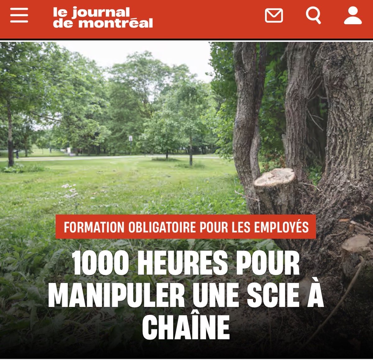 olivier_primeau's tweet photo. Vous êtes d’accord avec moi ? 🤔

1000 heures 😂😂😂

Juste pour mettre ça en perspective, c’est l’équivalent d’environ six mois de travail à temps plein avant qu’un employé municipal puisse utiliser une scie à chaîne sans supervision.

On est tous d’accord que la sécurité est importante. Personne ne veut voir des accidents de travail. Mais à un moment donné, il faut arrêter de confondre prévention et bureaucratie.

Le Québec est déjà paralysé par les formulaires, les permis, les normes et les délais. Pendant qu’on cherche des travailleurs partout, qu’on manque de main-d’œuvre dans les municipalités et qu’on peine à entretenir nos infrastructures, on ajoute encore une couche de réglementation qui n’a aucun bon sens.

Exiger 1000 heures d’accompagnement pour tailler des arbres et des arbustes, c’est probablement l’un des exemples les plus absurdes de bureaucratie que j’ai vus depuis longtemps. À ce rythme-là, bientôt il faudra un diplôme universitaire pour tenir un taille-haie. #montreal #quebec.