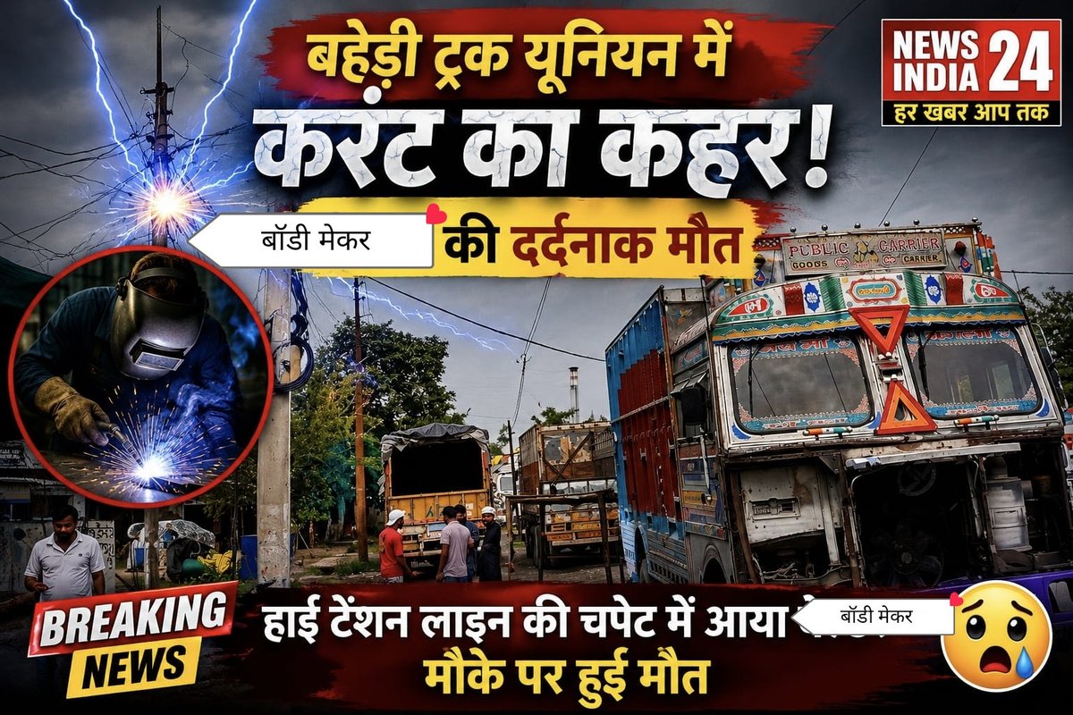 SurjeetSin192's tweet photo. #थाना बहेड़ी ट्रक यूनियन पर मौत की तार इन्हीं के नीचे गाड़ियों में किया जाता है रिपेयर का काम आज इन्हीं तारों में एल्मोनियम की लम्बी पत्ती टच होने पर हुई मौत लगातार इन्हीं के नीचे किया जाता है मरम्मत कार्य पहले भी कई बार हो चुका है हादसा @uppolice @bareillypolice https://t.co/L8kx8zGQBd