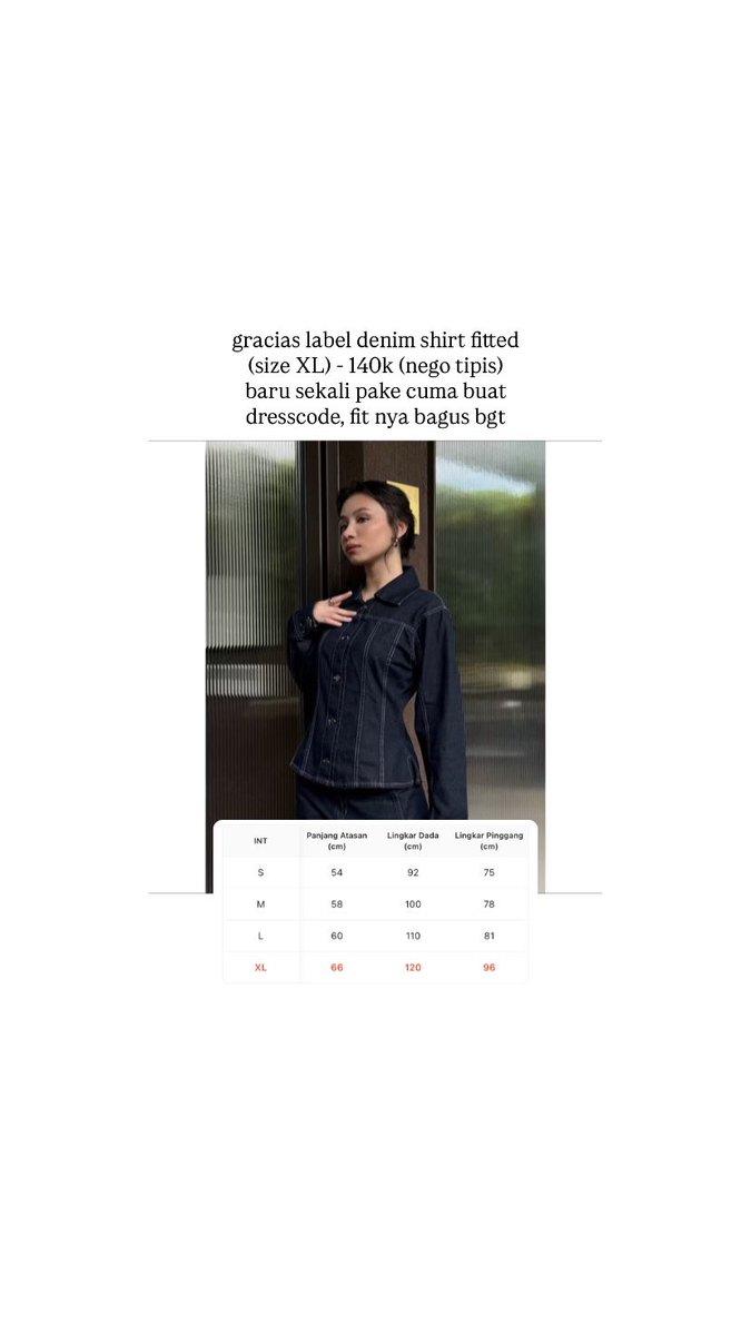 loopsssy's tweet photo. wts preloved outfit, personal used, bisa req video condi nya dulu dom jateng dan bisa oren yahh!! wts soma asoka gracias label denim shirt celana kulot #zonauangㅤ https://t.co/5IzIPovfIj