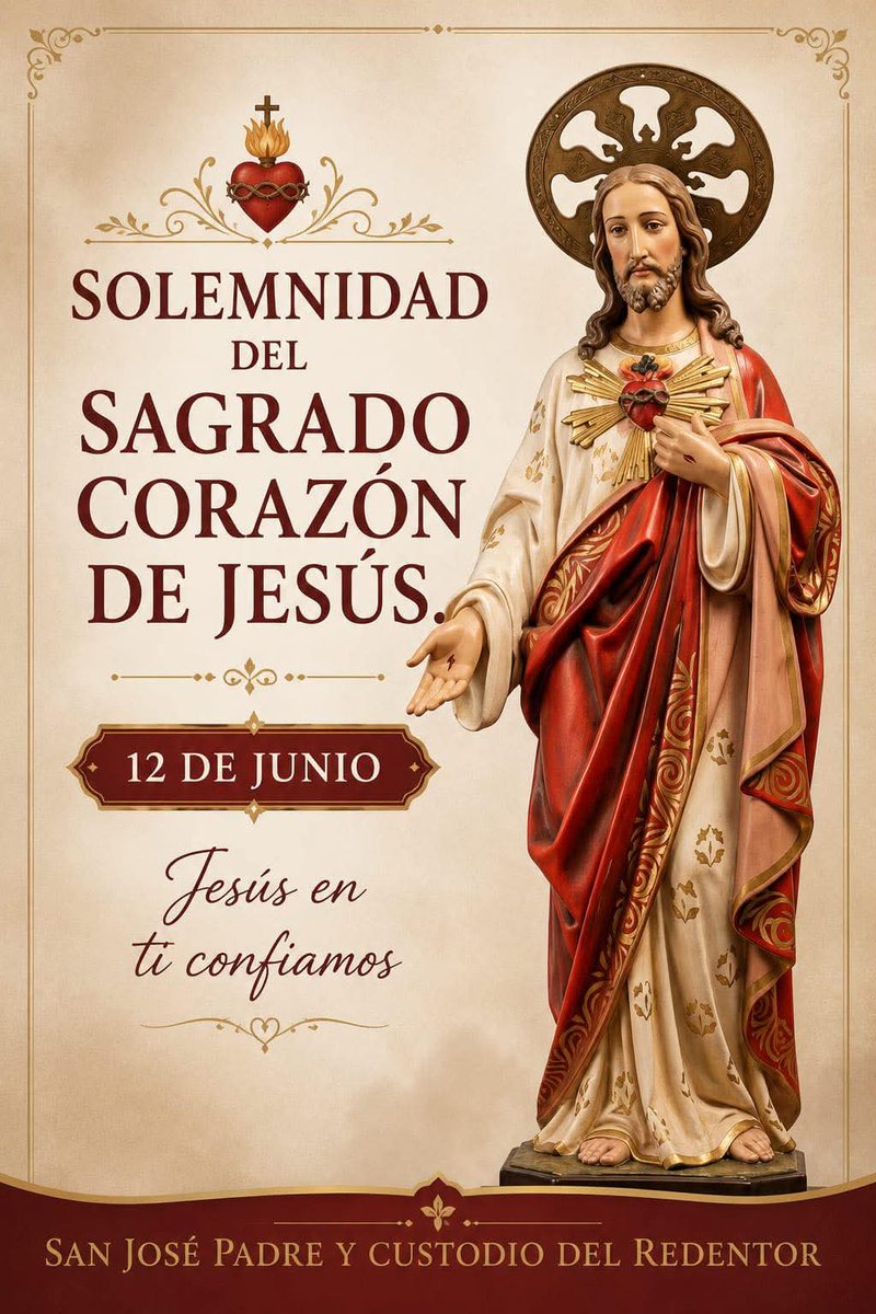 JuntosRecemos's tweet photo. Solemnidad del Sagrado Corazón de Jesús https://t.co/kgCRb4M1He