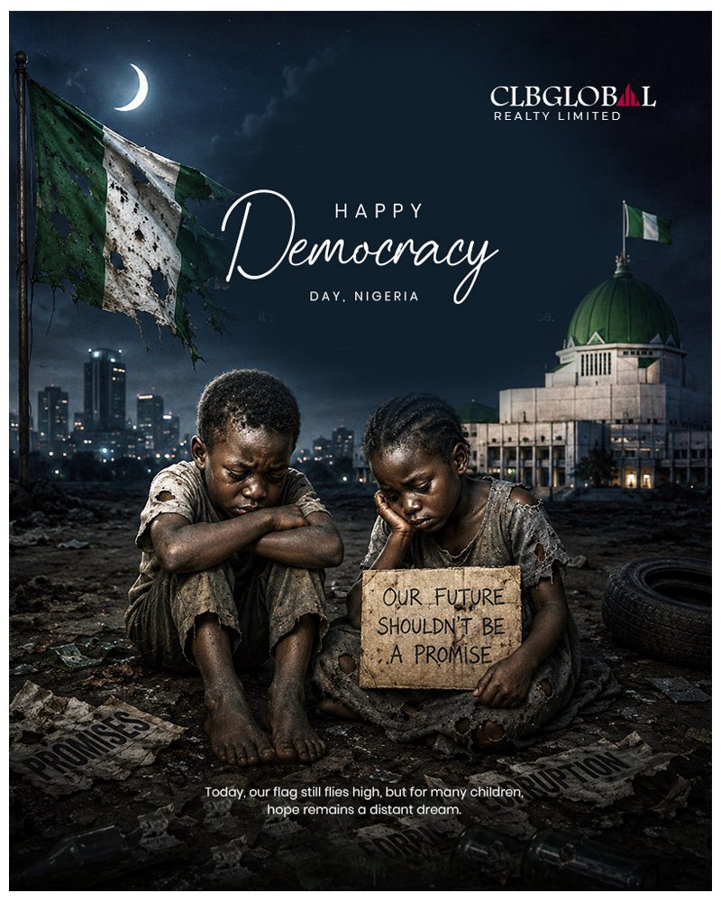 theclbglobal's tweet photo. Today, we celebrate democracy.
And we hope for a Nigeria where every child can learn, every family can live, and every citizen can thrive without fear.
Happy Democracy Day, Nigeria π³π¬
#democracyday #nigeria #clbglobal https://t.co/HhveeuXb9S