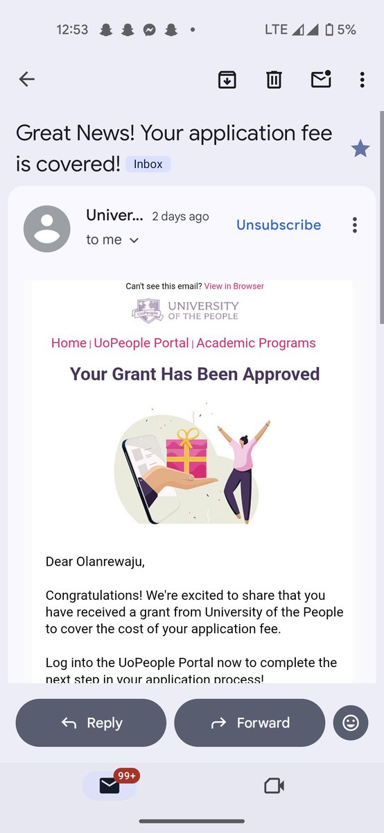 EndowedLanree's tweet photo. Big facts here! @GloriousGod01 is 100% right about @UoPeople, but I see a lot of doubt and misinformation in the replies.

To prove this is real, I literally just got my admission for Computer Science 2 days ago! Let’s clear the air on how it works for Nigerians 🧵👇 https://t.co/zCrwc7DOHu