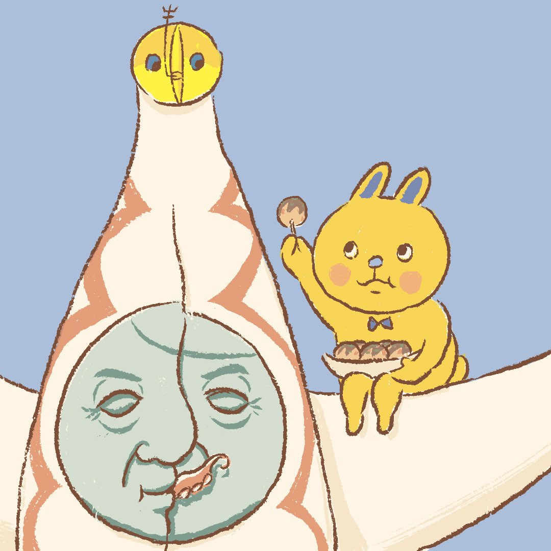 hare_onthemoon's tweet photo. 上の子も食べるぅ〜？
#ご当地こくうさ 大阪🐙 https://t.co/gm3OMVTa5Z
