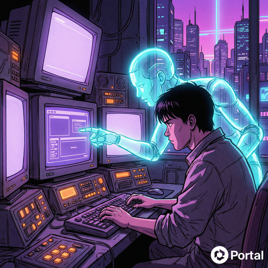 Portalcoin's tweet photo. Now it's your turn, Portal community

The command center is open all weekend. Your challenge: launch the Portal Studio app → connect at least one AI agent → see how fast you can prototype a workflow 🌀

Happy weekend! Start creating here:
🔗 https://t.co/SAUYnu8tN5