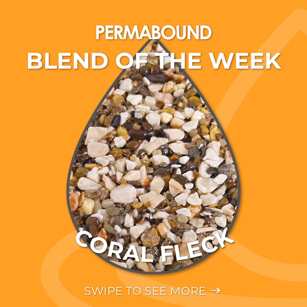 permabounduk's tweet photo. Blend of the week | Coral Fleck 

Chosen for its balanced distribution of warm highlights, delivering natural variation and composure. 

Order your sample now 
https://t.co/jd3U2Uu4ep 

#permabound #resinbound #surfacing #home https://t.co/tEoOf8aAeV