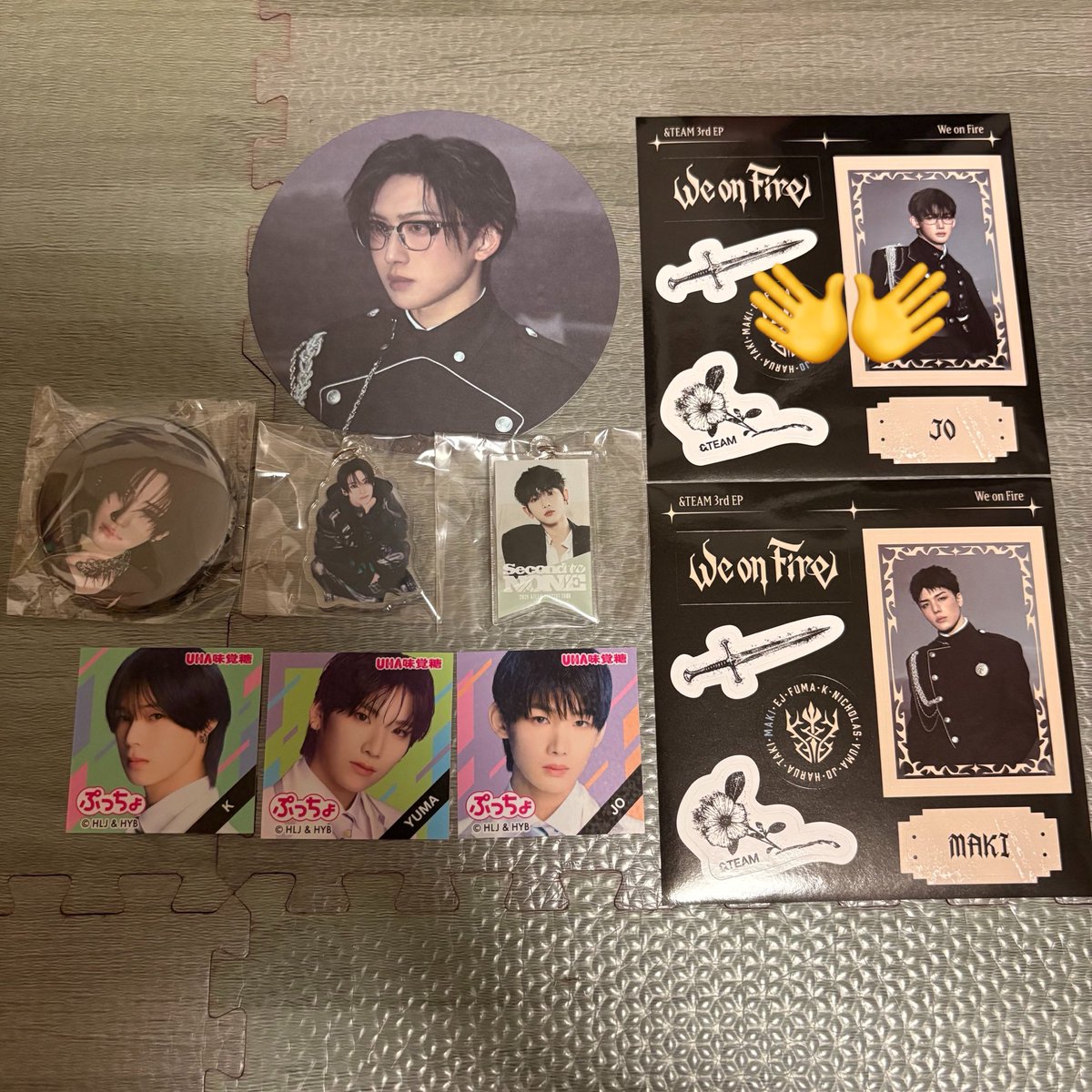 1004_05's tweet photo. &amp;TEAM BLAZETHEWAY Weonfire トレカ グッズ ガチャガチャ カプセルトイ メンシプ トレカ 交換 

【譲】　EJ FUMA NICHOLAS YUMA JO HARUA TAKI MAKI

【求】　K 3.4枚目（＋ALT参照）＞その他K
交換可能なものご提示下さい。

郵送📮

お気軽にお声がけください🙇‍♀️
#andteam交換　#andteam_交換 https://t.co/IAzgudXROh