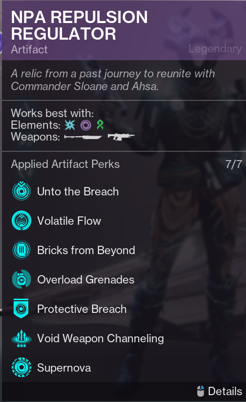 Lxixo's tweet photo. 😈 Space ninja hunter build 🥷

phantom surge a marked target and it will always give you your melee back, when u get tired of melee spam, use turncoat, rlly fun build https://t.co/T29DwGhs4N