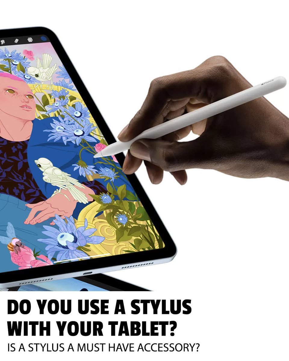 Cex's tweet photo. The Apple Pencil is great, and a must have accessory for your iPad!
Microsoft has the Surface Pen, there’s Logitech’s Crayon, and of course Samsung’s S Pen. Is having a stylus essential for your ease of use? https://t.co/y5oFjHubK0