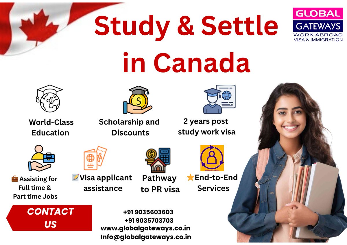 global_gateways's tweet photo. Study in Canada-A Canada Study Visa allows students to legally study, gain international exposure, A Canada Study Visa allows students to legally study, gain international exposure & build a strong career foundation Global Gateways 91 9035603603
info@globalgateways #StudyInCanada https://t.co/ZeQHCLwnTR