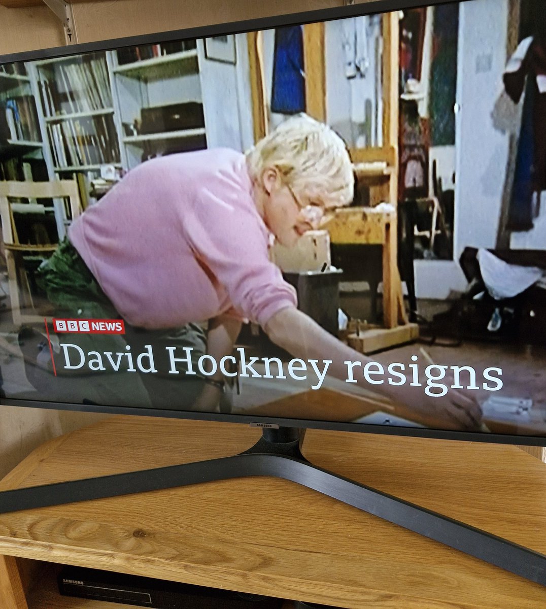 AllenCummings6's tweet photo. Why would you believe a word the BBC says?
David Hockney has died!
The BBC are telling us he has resigned! Shocking editorial standards!
#falseinformation
@BBCBreakfast
@BBCNews https://t.co/4V0xTJXuCh