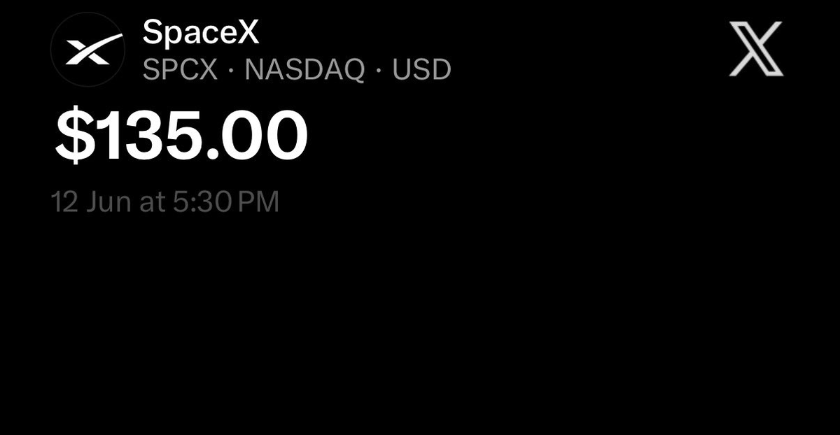 0xALTF4's tweet photo. The biggest IPO in history priced. $SPCX opens for trading in a few hours.

$135 per share. 555,555,555 shares. $75 billion raised. $1.75 trillion valuation. Saudi Aramco held the record since 2019 at $29.4 billion. SpaceX just did 2.5x that in a single deal.

❯ Let's talk about what's actually inside this company.

Starlink is the real business. $11.4 billion in 2025 revenue. $4.4 billion in operating profit. 63% EBITDA margin. 10.3 million subscribers. That's not a rocket company with a side project that's a global internet infrastructure business with one of the best unit economics in tech, attached to a launch vehicle monopoly.

The xAI segment is a different story. $6.36 billion in operating losses in 2025. The Grok infrastructure buildout is bleeding cash fast. SpaceX absorbed xAI into its structure and is now essentially funding an AI compute arms race alongside everything else it does.

Morningstar's fair value estimate based on Starlink alone: $600 billion to $800 billion. The IPO prices the whole thing at $1.75 trillion on day one. You're paying a significant premium for optionality Starlink's growth trajectory, future launch contracts, point-to-point space transport, and whatever xAI becomes.

❯ Three things that make this technically different from every other IPO.

First: MSCI fast-track inclusion confirmed T+1. Every passive fund tracking MSCI World and MSCI ACWI has to buy $SPCX shares the day after listing to maintain index weights. That's not discretionary buying. That's mechanical, price-insensitive demand hitting the stock on day two regardless of what the price does.

Second: 30% retail allocation. The typical large IPO gives retail 5% to 10%. SpaceX gave retail three times that. Either this is a genuine democratization move, or the company knows institutional appetite alone can't absorb $75 billion cleanly and retail demand is the overflow valve.

Third: Musk retains 82%+ voting control after the offering. This is a public company in structure only. Every major decision mergers, strategy, capital allocation remains entirely in one person's hands.

❯ The crypto connection that most people are missing.

Hyperliquid has been running SpaceX synthetic perpetual futures for weeks. Tradexyz built a pre-IPO perp directly on the Hyperliquid infrastructure. MEXC RealStocks listed actual SpaceX equity with zero commission. Crypto traders got price discovery on this IPO before TradFi even priced the deal.

That's not a side note. That's the clearest demonstration yet that on-chain derivatives markets are now running ahead of traditional equity markets on the most anticipated listings in history.

❯ What actually matters for the first few days.

The MSCI mechanical buying creates a floor under day-two price action. But day one is pure sentiment retail FOMO vs. institutional flippers who got allocations and want to take profits immediately. First trade could print anywhere from $135 to $200 depending on how the opening auction clears.

Jim Cramer said yesterday that Bitcoin and gold are "bad money being liquidated for SpaceX." Which historically means the exact opposite of what he intended. But the capital rotation argument is real $75 billion had to come from somewhere, and some of it came out of risk assets including crypto.

❯ The bigger picture.

Anthropic filed its confidential IPO prospectus this week. OpenAI is preparing to file in the coming weeks. We are in the middle of a compressed tech IPO supercycle where three of the most important companies built in the last decade are all going public within months of each other.

$SPCX opens in a few hours. The number that prints on the first trade tells you everything about how much premium the market is willing to pay for Musk's optionality in 2026.

$135 is the floor. Everything above it is the market's bet on the next twenty years.
