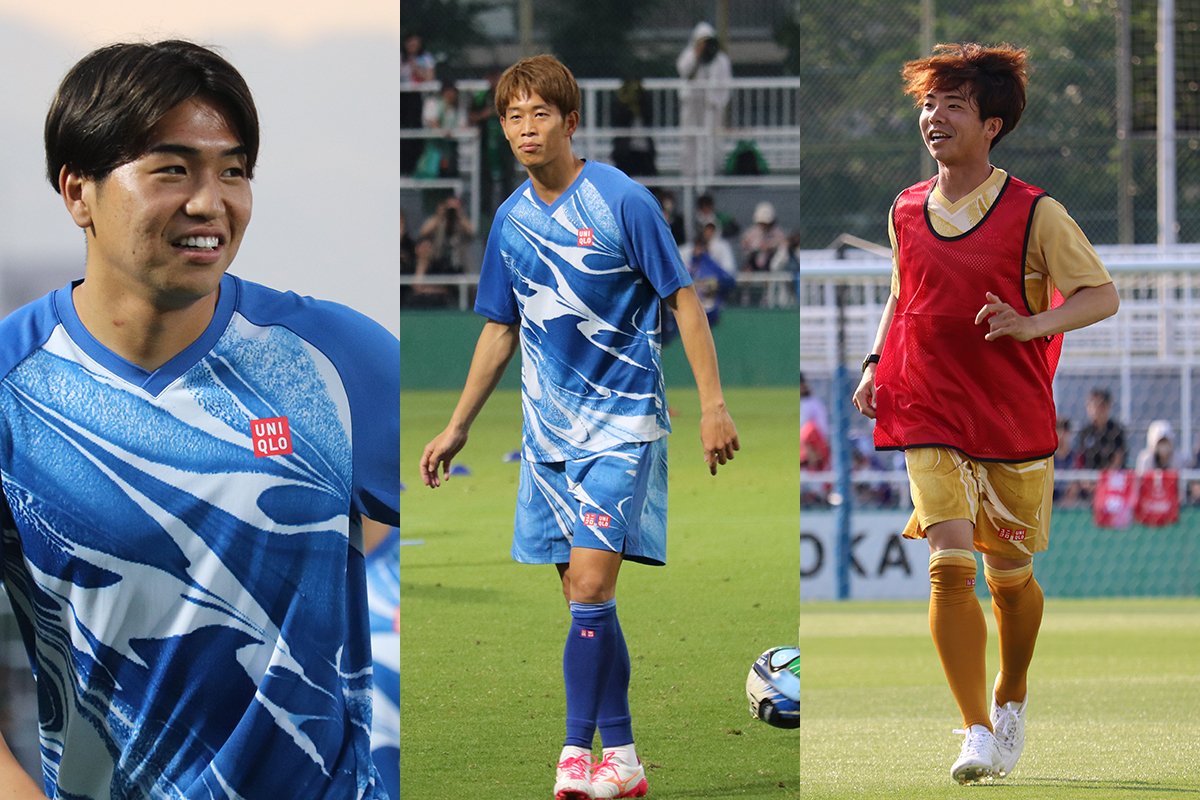 akasyachitargma's tweet photo. 前日練習後、#木村勇大 選手、#中山克広 選手、そしてJ2 WEST A・徳島 #児玉駿斗 選手にも意気込みをお聞きしています！

https://t.co/I3tlNdmKpb

#grampus https://t.co/9t7UUAMd0l