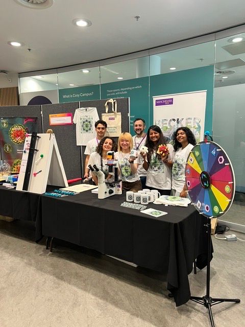 LydiaBeckerIII's tweet photo. Come see us at the #universallymanchesterfestival Community Fair tomorrow at University Place, 11am-4:30pm!

🎯Test your reflexes with "Splat the Virus," spin the wheel to build your own immune cell team and throw giant white blood cell plushies to neutralise a virus! https://t.co/v1u11l9mzU